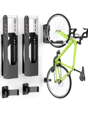 Wall-Mount Bike Storage Rack - Black